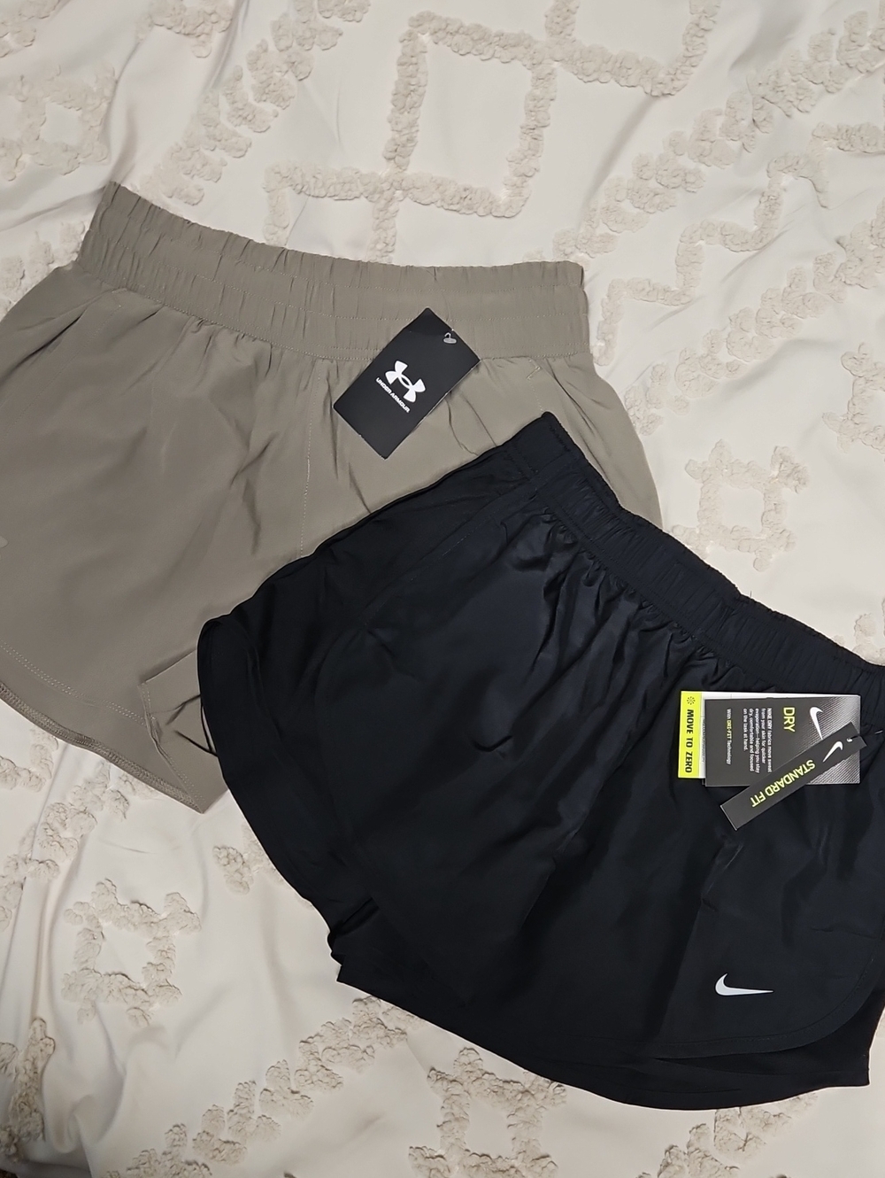 Under Armour and Nike Athletic Shorts - Black & Olive